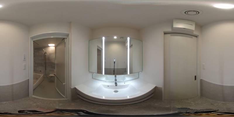 パノラマ画像洗面所