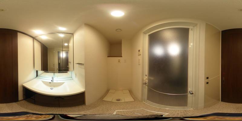 パノラマ画像洗面所