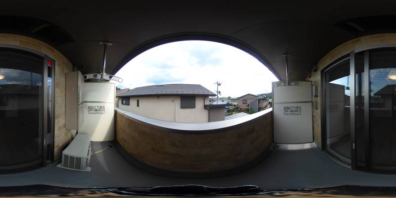 パノラマ画像バルコニー