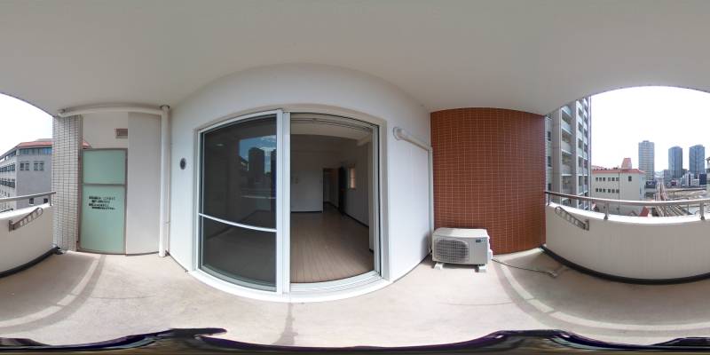 パノラマ画像バルコニー