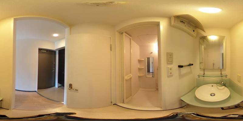 パノラマ画像洗面所