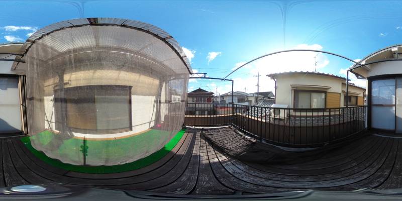 パノラマ画像バルコニー