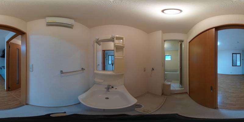 パノラマ画像洗面所