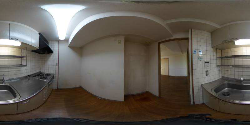 パノラマ画像キッチン