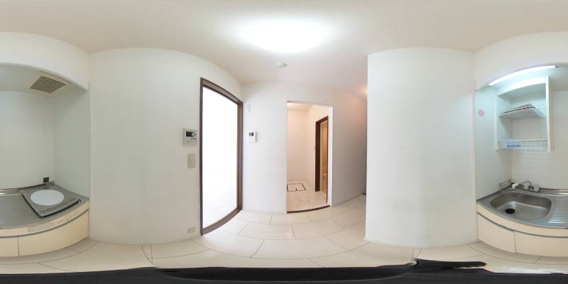 パノラマ画像キッチン