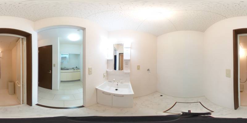 パノラマ画像洗面所