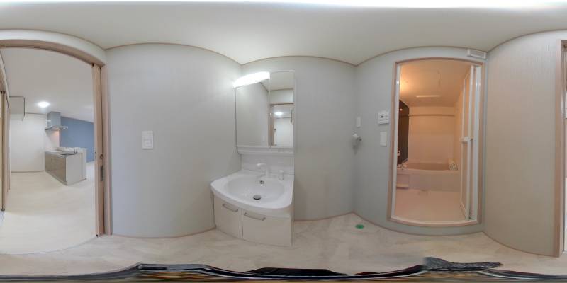 パノラマ画像洗面所