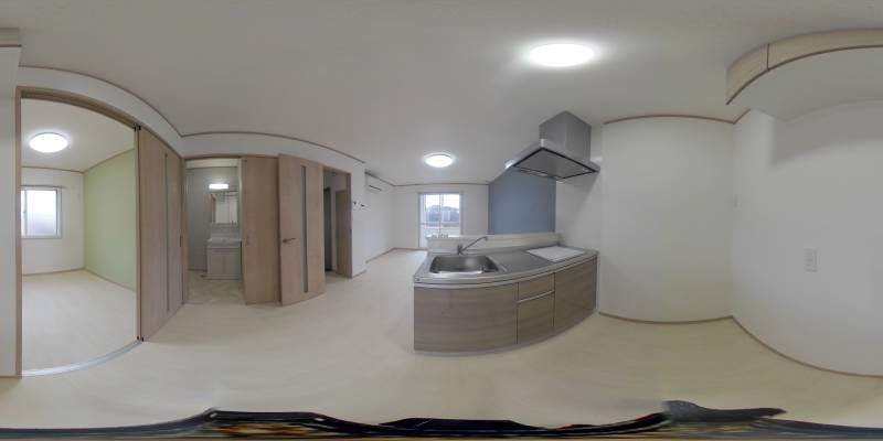 パノラマ画像キッチン