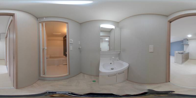 パノラマ画像洗面所