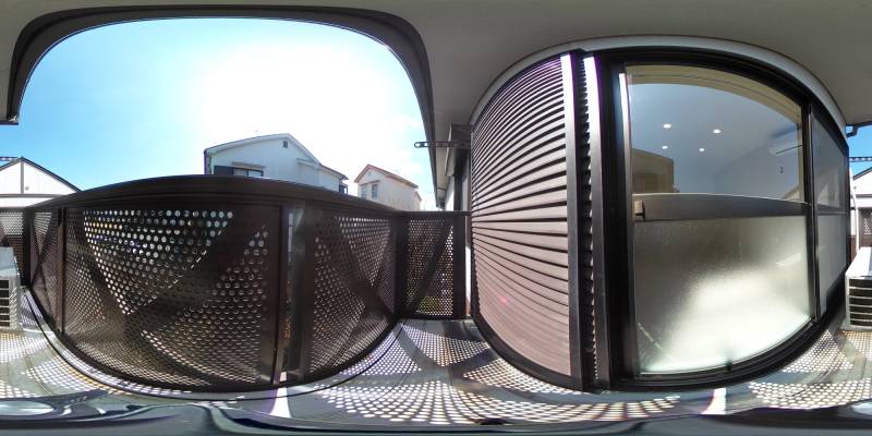 パノラマ画像バルコニー