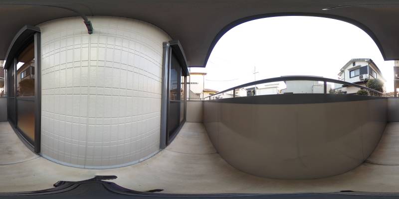 パノラマ画像バルコニー