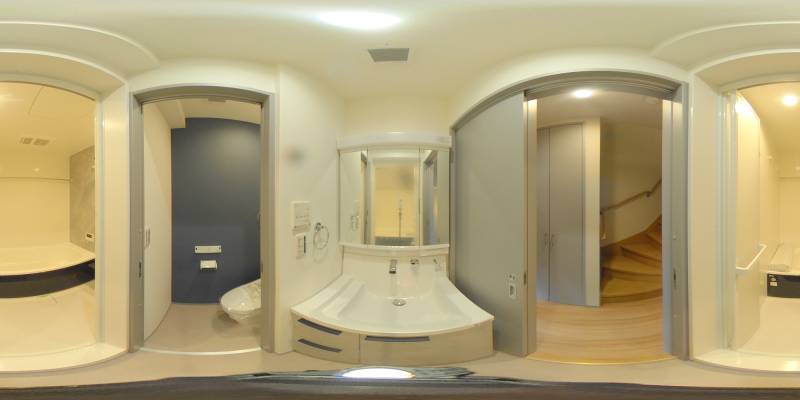 パノラマ画像洗面所