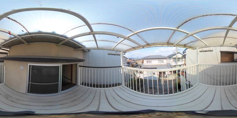 パノラマ画像バルコニー