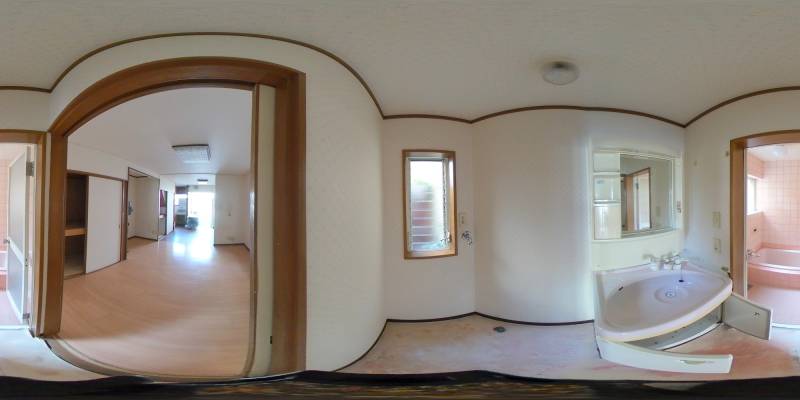 パノラマ画像洗面所