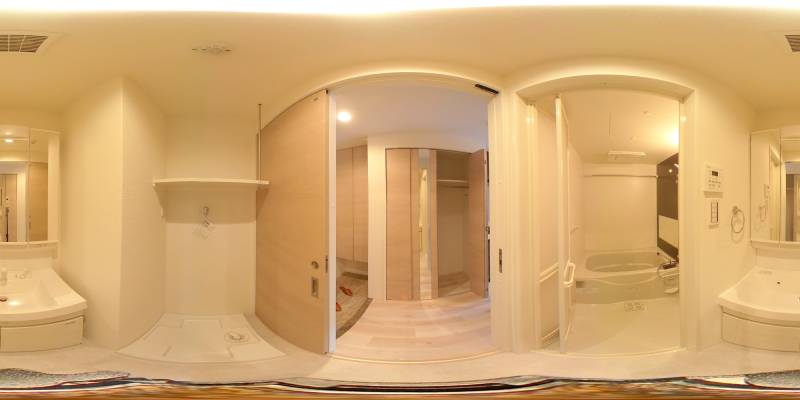 パノラマ画像洗面所