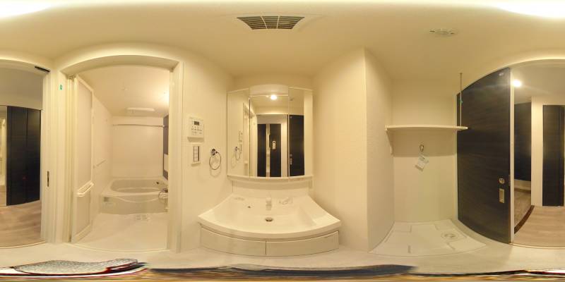 パノラマ画像洗面所