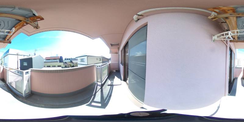 パノラマ画像バルコニー
