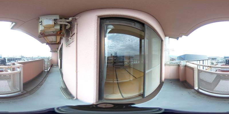 パノラマ画像バルコニー