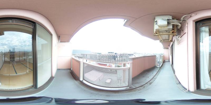 パノラマ画像バルコニー