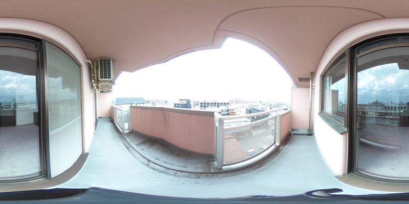 パノラマ画像バルコニー