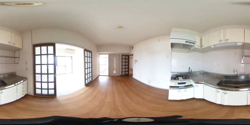 パノラマ画像キッチン