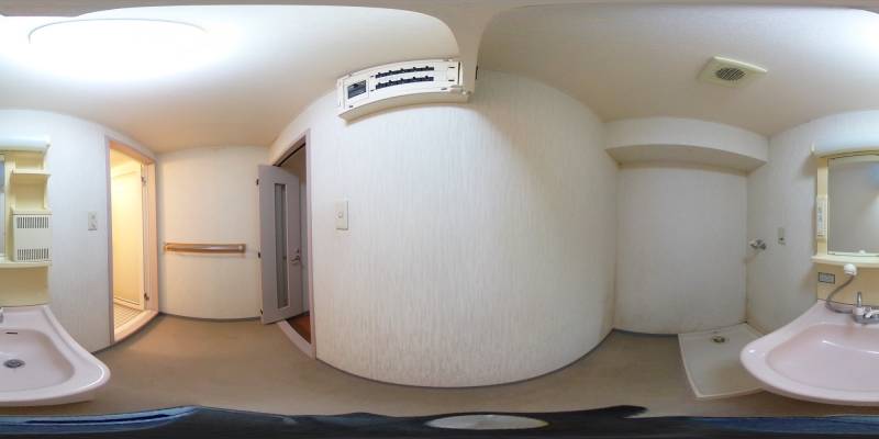パノラマ画像洗面所
