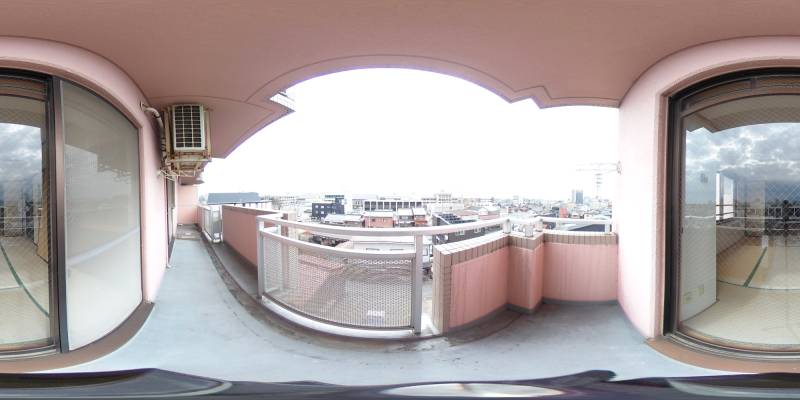 パノラマ画像バルコニー