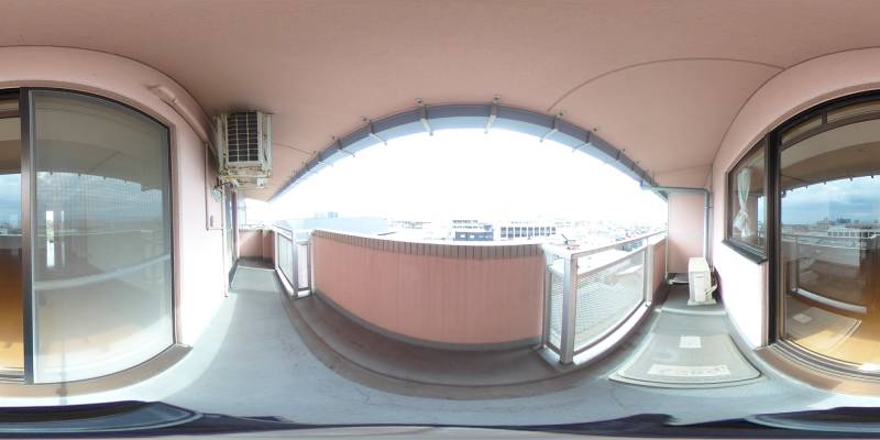 パノラマ画像バルコニー