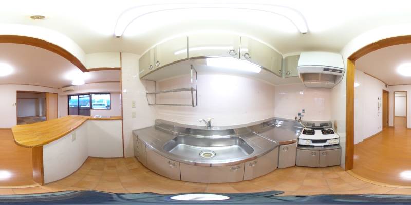 パノラマ画像キッチン