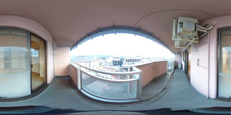 パノラマ画像バルコニー