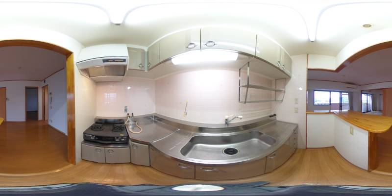 パノラマ画像キッチン