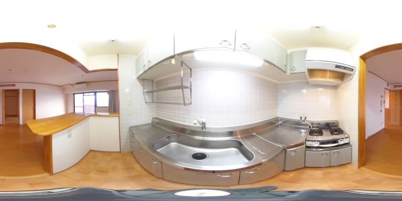 パノラマ画像キッチン