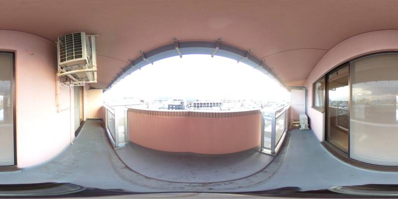 パノラマ画像バルコニー