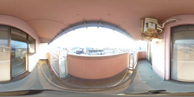 パノラマ画像バルコニー