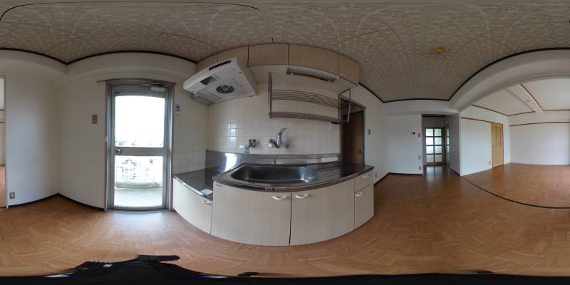 パノラマ画像キッチン