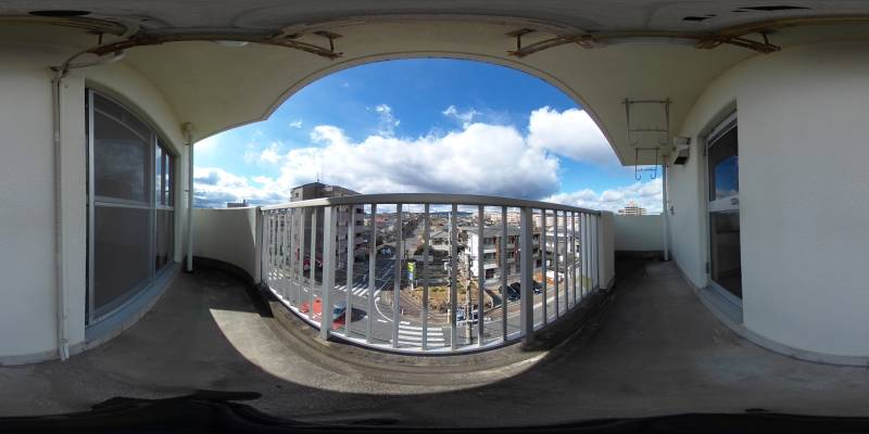 パノラマ画像バルコニー