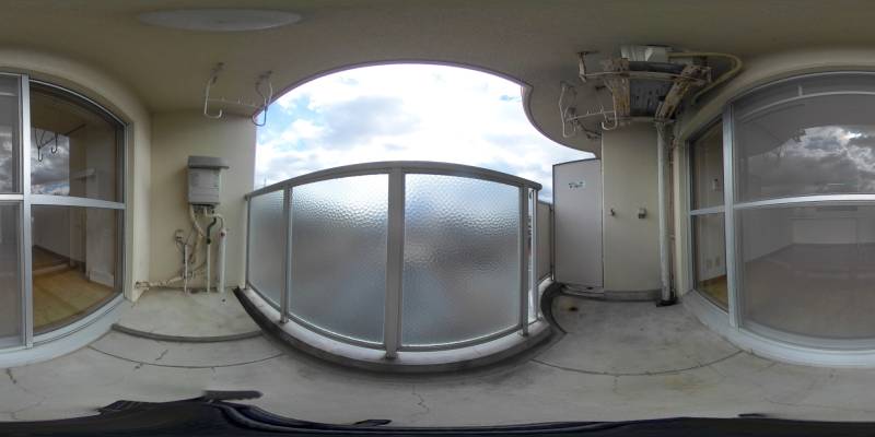 パノラマ画像バルコニー