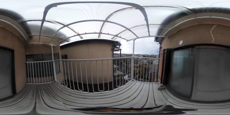 パノラマ画像バルコニー