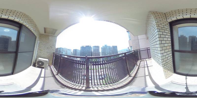 パノラマ画像バルコニー