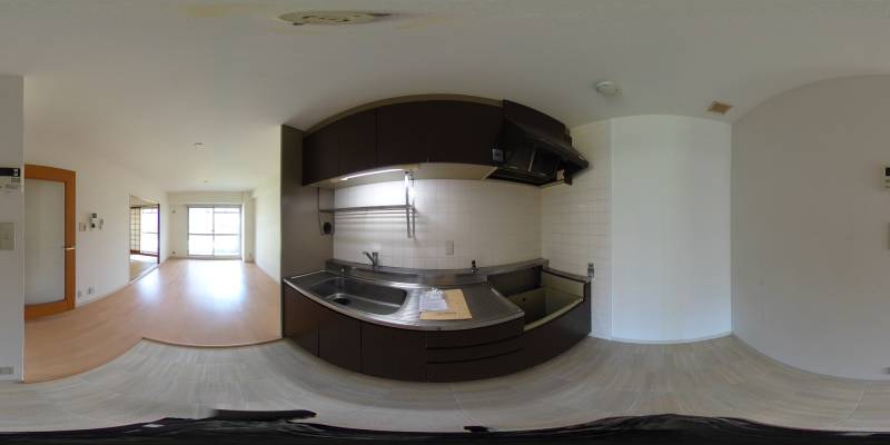 パノラマ画像キッチン