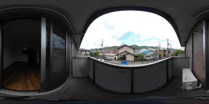 パノラマ画像バルコニー