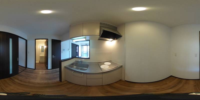 パノラマ画像キッチン