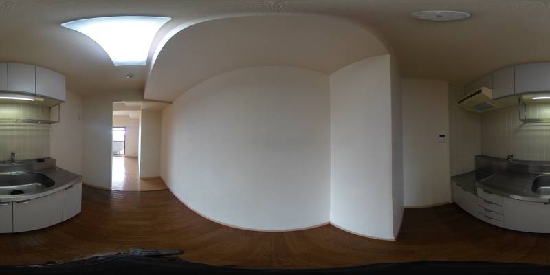 パノラマ画像キッチン