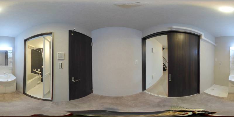 パノラマ画像洗面所