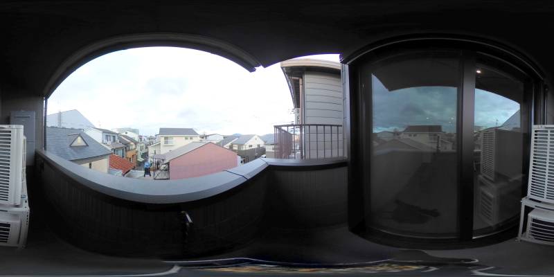 パノラマ画像バルコニー