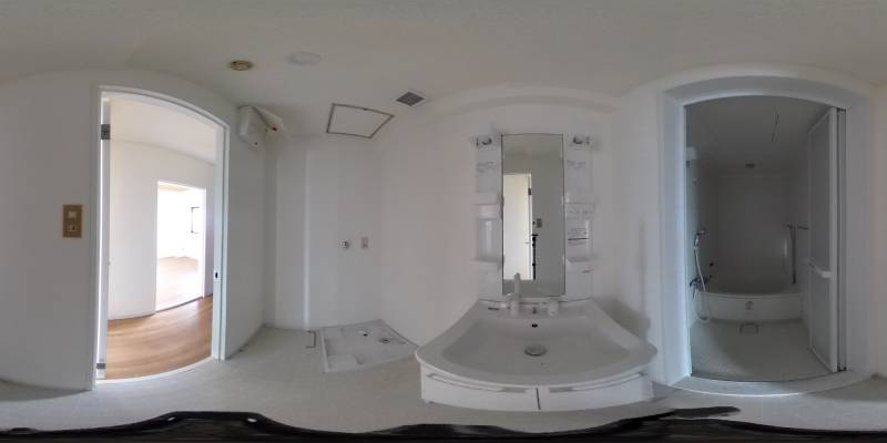 パノラマ画像洗面所