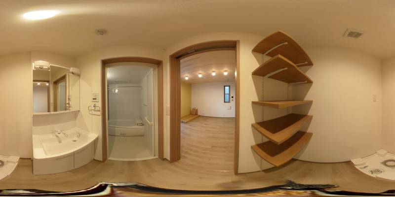 パノラマ画像洗面所