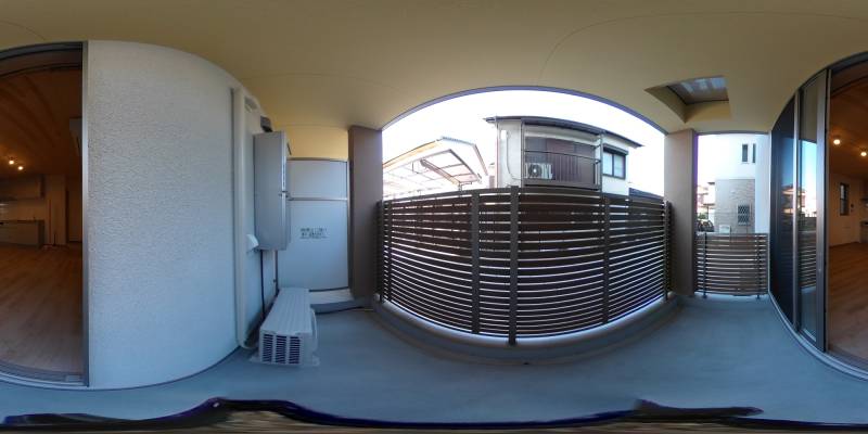 パノラマ画像バルコニー