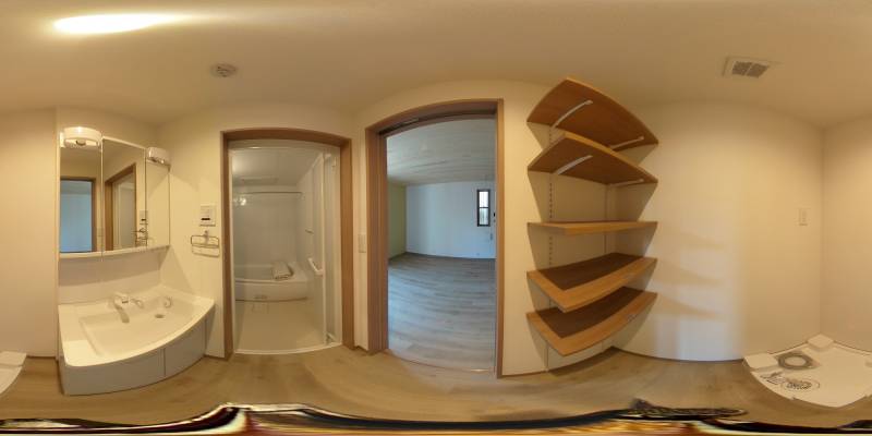 パノラマ画像洗面所