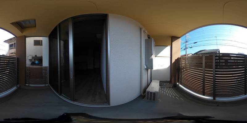 パノラマ画像バルコニー